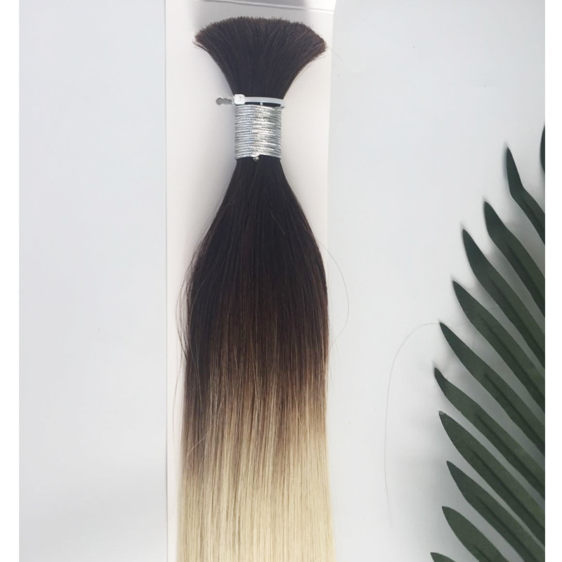 Hair bulk full cuticle human hair extensions factory price  YL327